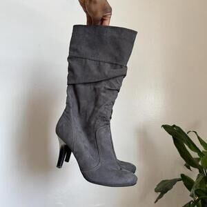 Office Siren grey Slouchy Boot size 8.5